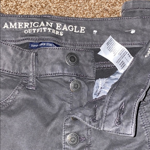 Super stretch gray/green jeans - Picture 3 of 3